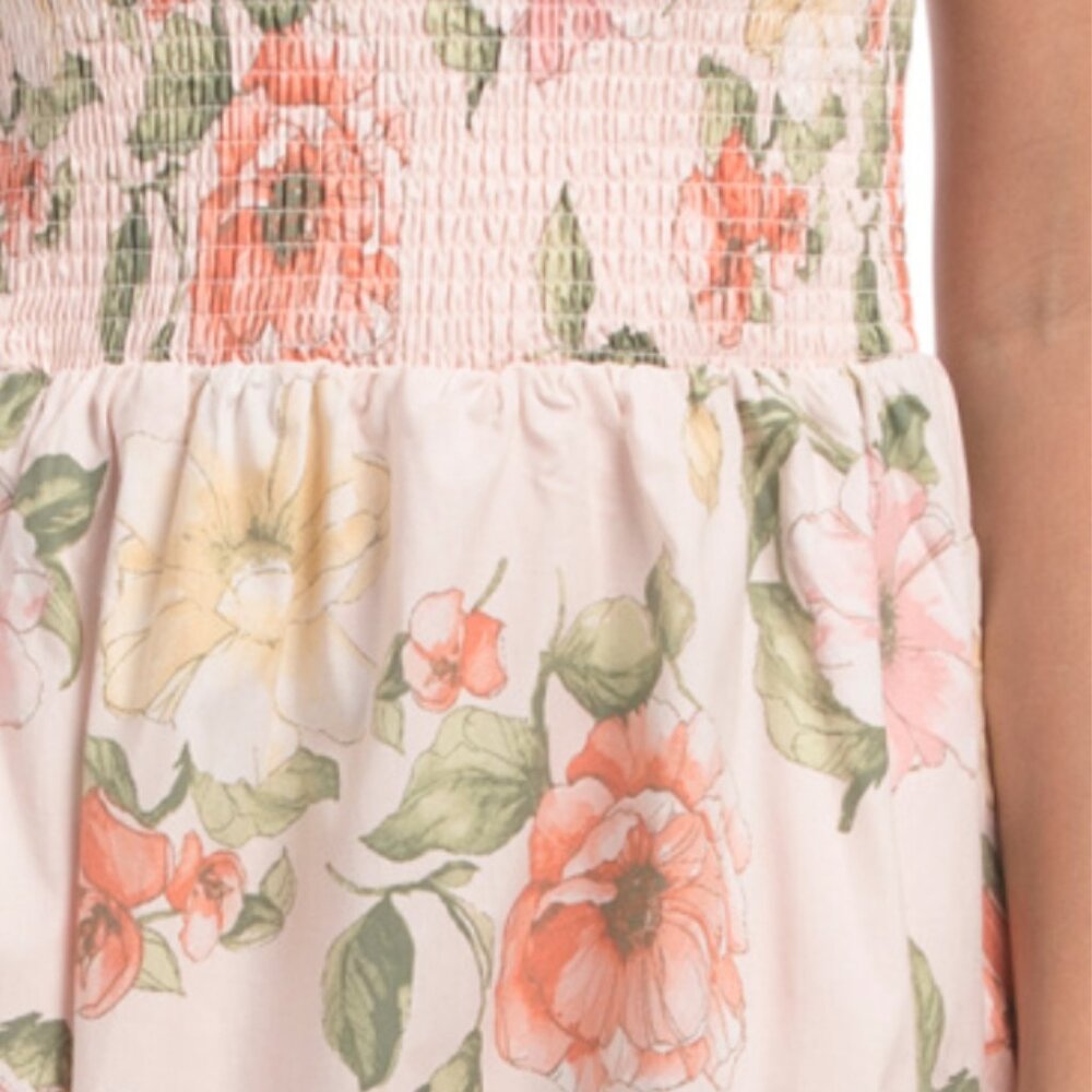 NICOLE MILLER NEW YORK Smocked Floral Maxi Dress - Picture 4 of 5